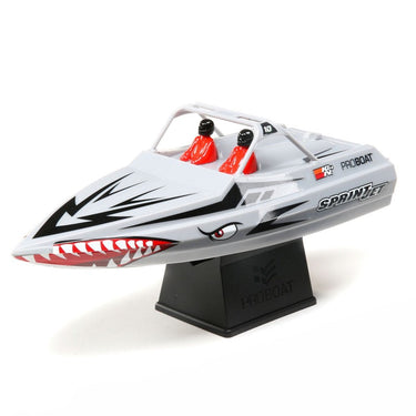 Pro Boat PRB08045T1 Sprintjet 9in Self-Righting RC Jet Boat (Silver)